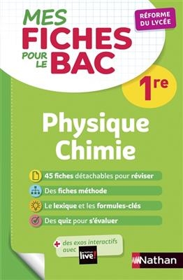 Physique chimie 1re : réforme du lycée