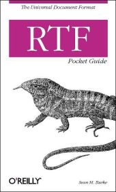 RTF Pocket Guide -  Sean M. Burke