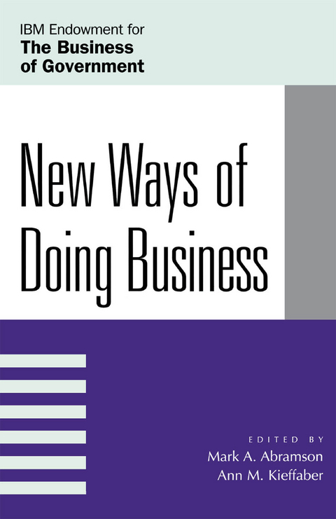 New Ways of Doing Business - 