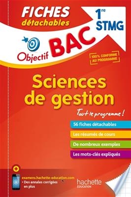 Sciences de gestion, 1re STMG : 56 fiches détachables - Sacha Tisserand