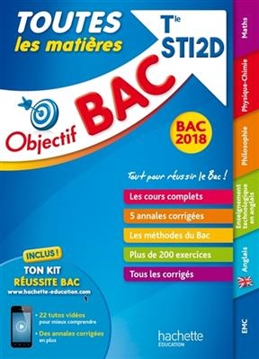 Toutes les matières, terminale STI2D : bac 2018