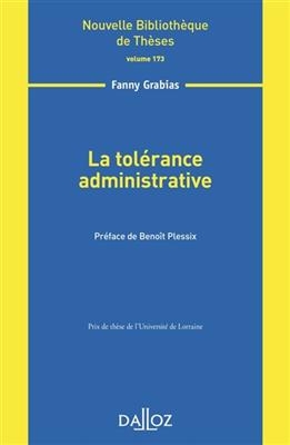 La tolérance administrative - FANNY GRABIAS