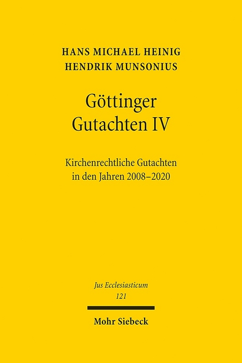 Göttinger Gutachten IV - Hans Michael Heinig, Hendrik Munsonius