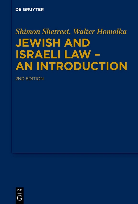 Jewish and Israeli Law - An Introduction - Shimon Shetreet, Walter Homolka