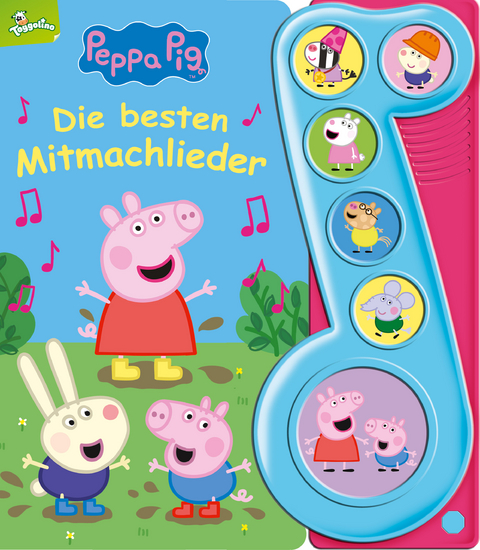 Peppa Pig - Die besten Mitmachlieder - Liederbuch mit Sound - Pappbilderbuch mit 6 Melodien