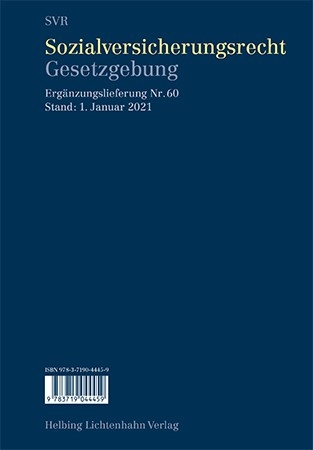 Sozialversicherungsrecht - Gesetzgebung EL 60 - 