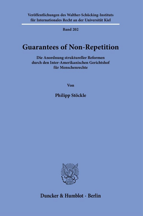 Guarantees of Non-Repetition. - Philipp Stöckle