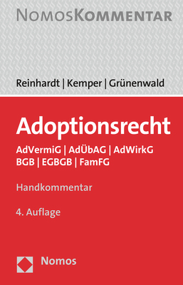 Adoptionsrecht - Jörg Reinhardt, Rainer Kemper, Christoph Grünenwald