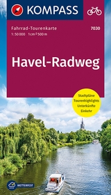 KOMPASS Fahrrad-Tourenkarte Havel-Radweg 1:50.000 - 