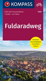 KOMPASS Fahrrad-Tourenkarte Fuldaradweg 1:50.000 - 