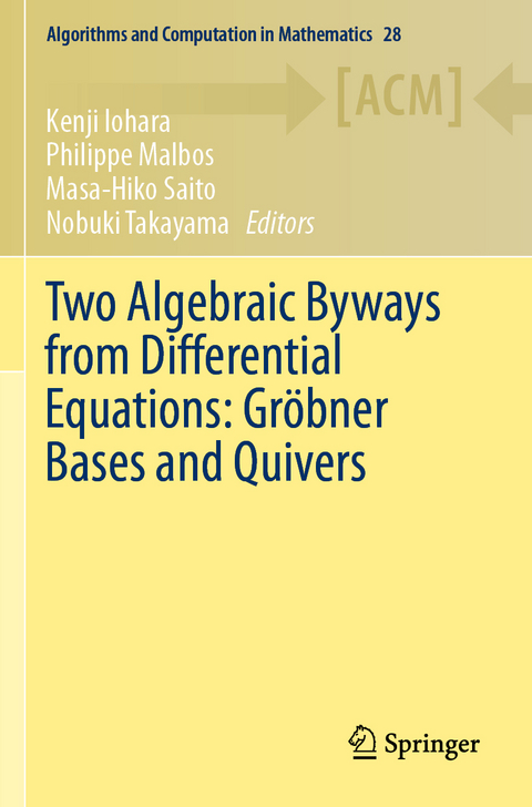 Two Algebraic Byways from Differential Equations: Gröbner Bases and Quivers - 