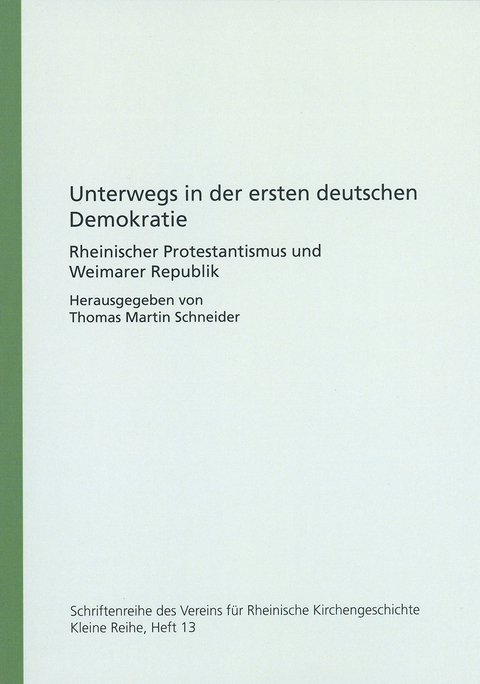 Unterwegs in der ersten deutschen Demokratie - 