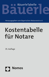 Kostentabelle für Notare - Bayerischen Notarverein e.V.