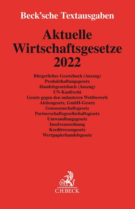 Aktuelle Wirtschaftsgesetze 2022