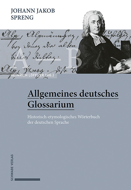 Johann Jakob Spreng, Allgemeines deutsches Glossarium - 