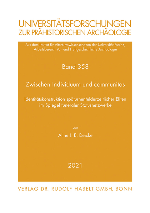 Zwischen Individuum und communitas - Aline J.E. Deicke