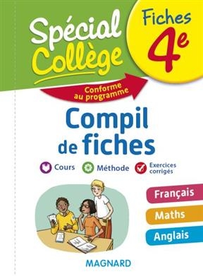 Compil de fiches 4e : français, maths, anglais : conforme au programme - Josepha Faber Boitel, Stéphane Renouf, Louise Eisenstein