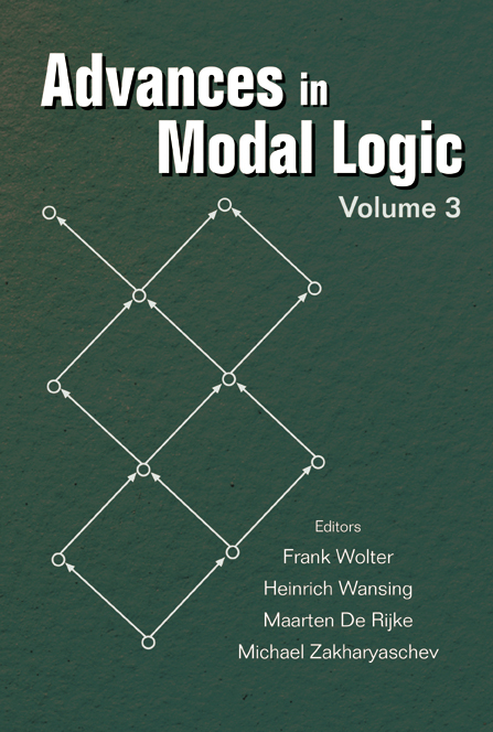 ADVANCES IN MODAL LOGIC: VOLUME 3 - 