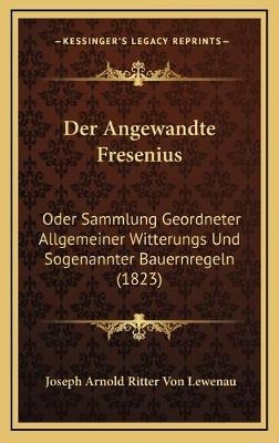 Der Angewandte Fresenius - Joseph Arnold Ritter Von Lewenau