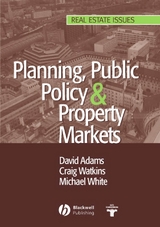 Planning, Public Policy and Property Markets - 