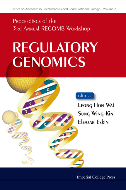 REGULATORY GENOMICS                 (V8) - 