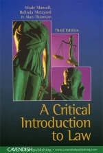 Critical Introduction to Law -  Wade Mansell,  Belinda Meteyard,  Alan Thomson