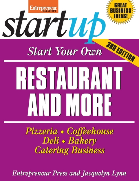 Start Your Own Restaurant and More -  Entrepreneur Press