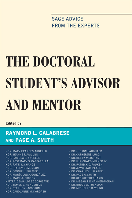 Doctoral StudentOs Advisor and Mentor - 