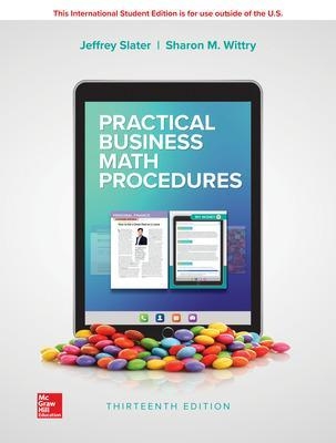 ISE Practical Business Math Procedures - Jeffrey Slater, Sharon Wittry