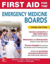 First Aid for the Emergency Medicine Boards Third Edition - Blok, Barbara; Cheung, Dickson; Platts-Mills, Timothy