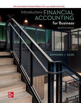 ISE Introductory Financial Accounting for Business - Thomas Edmonds, Christopher Edmonds