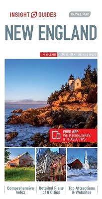 Insight Guides Travel Map New England -  Insight Guides Travel Map