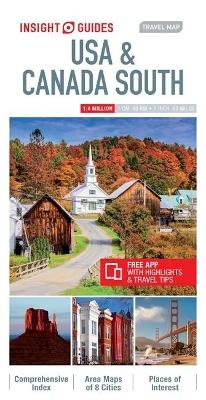 Insight Guides Travel Map USA & Canada South (Insight Maps) - Insight Guides