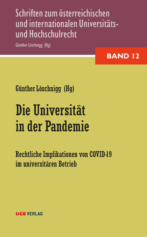 Die Universität in der Pandemie - 