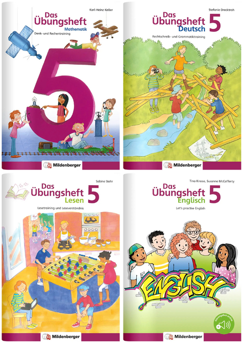 Sicher ins 6. Schuljahr – Paket: Rechnen – Schreiben – Lesen – Grammatik – Englisch · Klasse 5 -  diverse