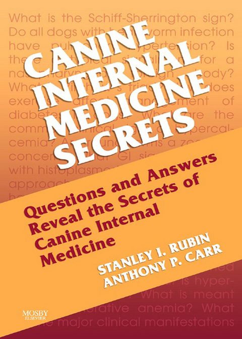 Canine Internal Medicine Secrets -  Stan Rubin,  Anthony Carr