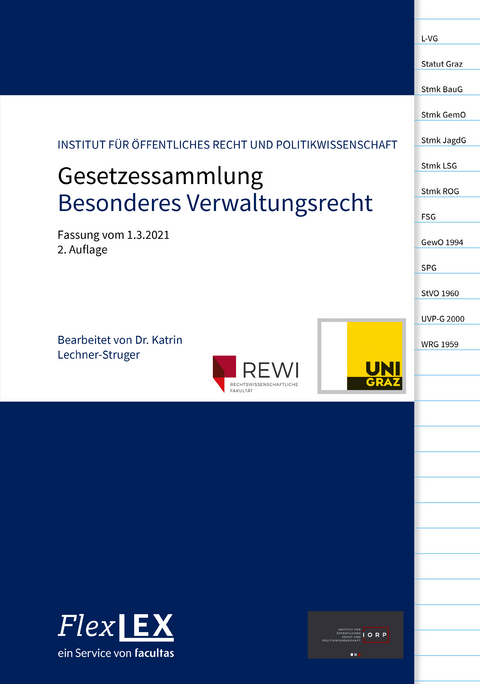 Gesetzessammlung Besonderes Verwaltungsrecht - 