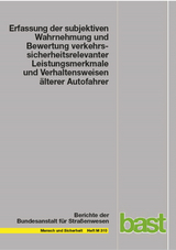 Erfassung der subjektiven Wahrnehmung und Bewertung verkehrssicherheitsrelevanter Leistungsmerkmale und Verhaltensweisen älterer Autofahrer - Hanns-Peter Horn