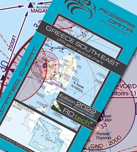 Greece South East ICAO VFR Luftfahrtkarte 500k