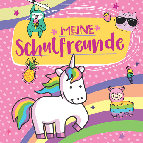 Meine Schulfreunde für Mädchen (Motiv Einhorn)