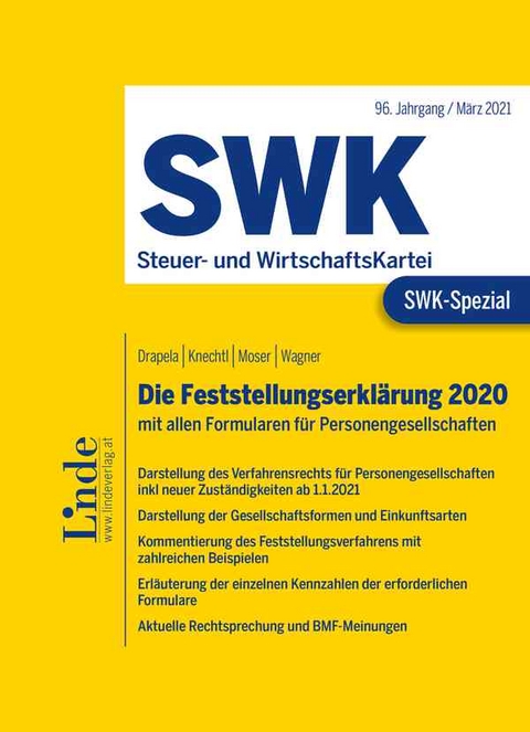 SWK-Spezial Die Feststellungserklärung 2020 - Christian Drapela, Markus Knechtl, Sieglinde Moser, Silvia Wagner