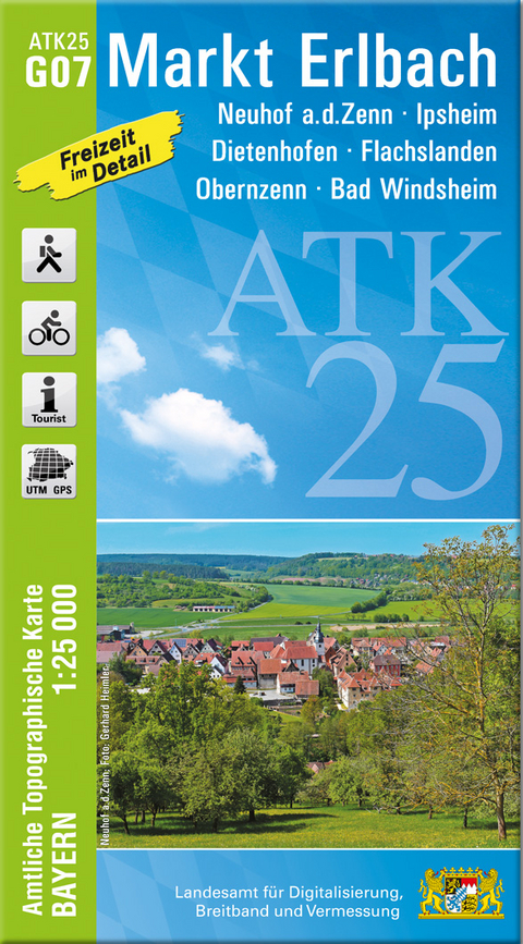 ATK25-G07 Markt Erlbach (Amtliche Topographische Karte 1:25000)