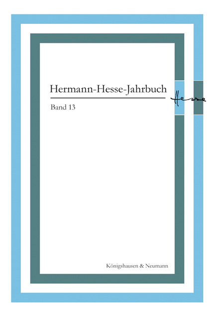 Herrmann-Hesse-Jahrbuch, Band 13 - 