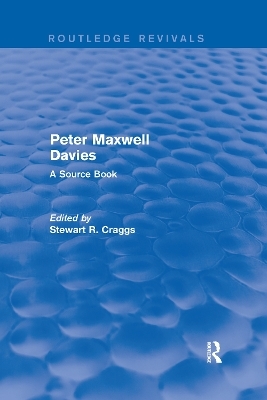 Peter Maxwell Davies - Stewart R. Craggs