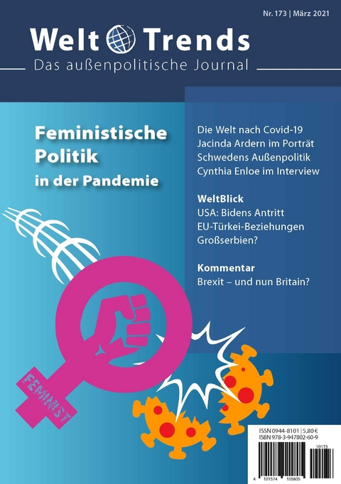 Feministische Politik in der Pandemie - Roland Benedikter, Tsafrir Cohen, Birgül Demirtaş, Gerhard Drekonja-Kornat, Cynthia Enloe, Zuhal Yeşilyurt Gündüz, Ekrem Eddy Güzeldere, Vladimír Handl, Eliška Hrušková, Margret Karsch, Wulf Lapins, Barbara Mittelhammer, Adam Rendl, Burcu Özdemir Sarıgil, Walter Schilling, Marie Staňková, Enes Veljij, Ctirad Ženka