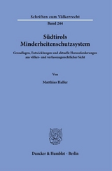 Südtirols Minderheitenschutzsystem. - Matthias Haller