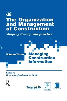 The Organization and Management of Construction - 