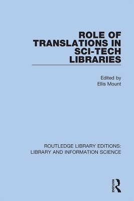 Role of Translations in Sci-Tech Libraries - 