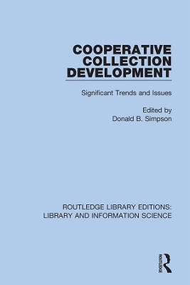 Cooperative Collection Development - 