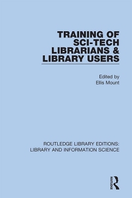 Training of Sci-Tech Librarians & Library Users - 